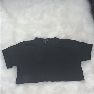 Black crop top